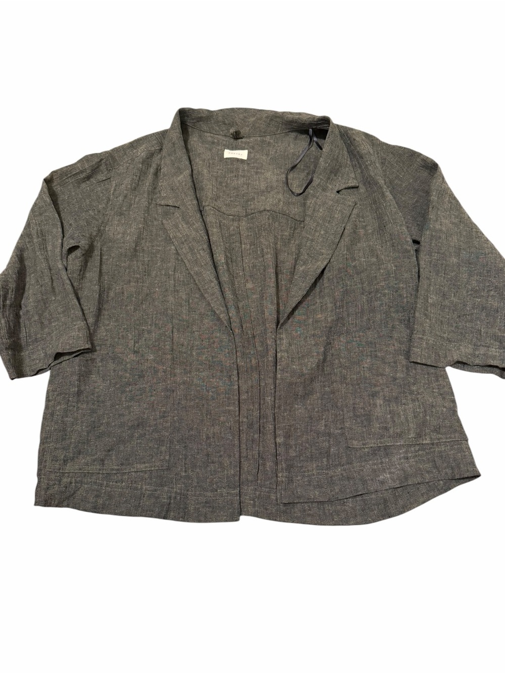 Poetry Open Front Blazer jacket Linen size 10